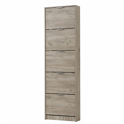 ΠΑΠΟΥΤΣΟΘΗΚΗ Base 15 GREY OAK 58x18x191,5εκ