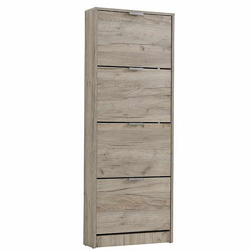 ΠΑΠΟΥΤΣΟΘΗΚΗ Base 14 GREY OAK 58x18x155,5εκ