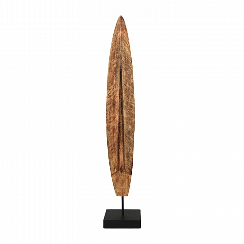 Επιτραπέζιο διακοσμητικό Thalon Inart φυσικό μάνγκο ξύλο-μέταλλο 12.5x9x70εκ