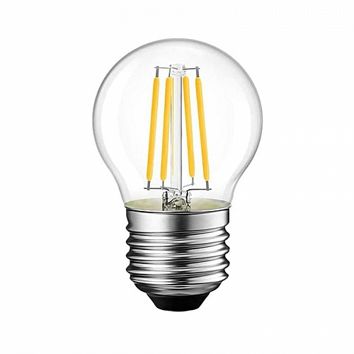 Λαμπτήρας LED G45 Bulb pakoworld 6W 2700K E27 clear